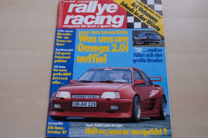 Deckblatt Rallye Racing (02/1987)